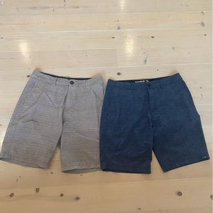 2 Pair Men’s Quicksilver Amphibian Boardshorts 32